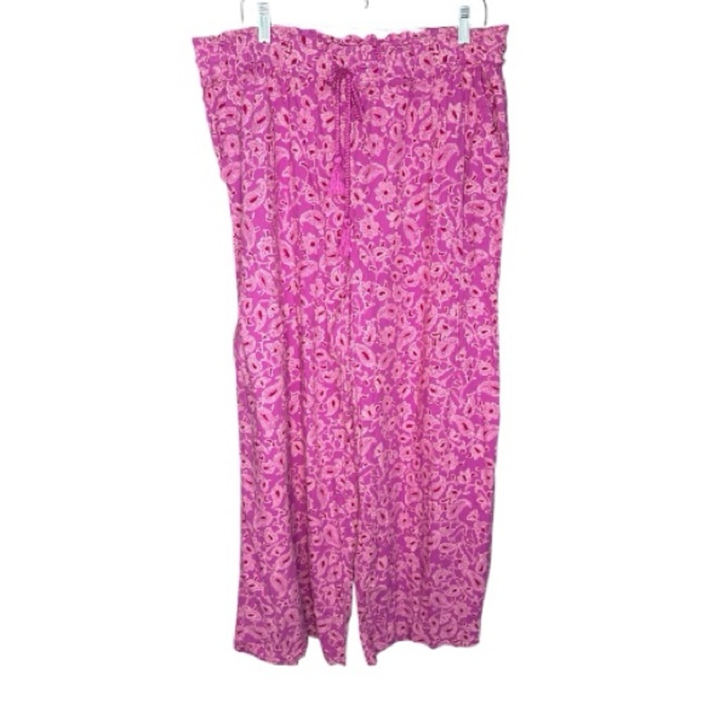 Knox Rose Magenta Paisley Pants size XL - Picture 4 of 8